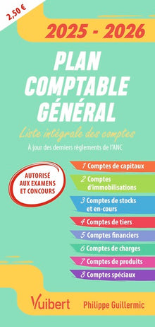 Plan comptable général 2025-2026