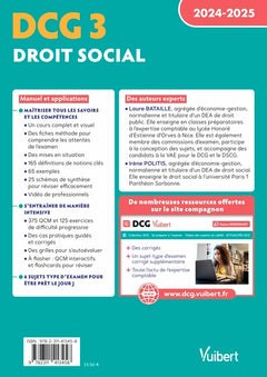 DCG 3 - Droit social : Manuel et Applications