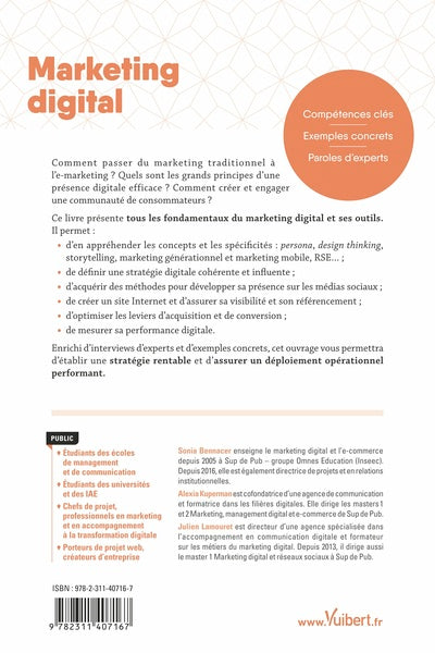 Marketing digital: De la conception à la mise en oeuvre opérationnelle
