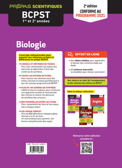 Mémento de Biologie BCPST 1re et 2e années