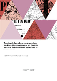 Annales de l'enseignement supérieur de Grenoble