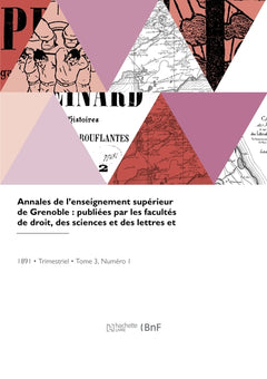 Annales de l'enseignement supérieur de Grenoble
