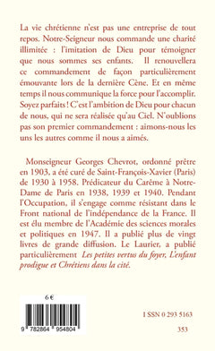 De la charité à la sainteté