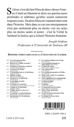 La divinité de Jésus-Christ