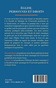 Eglise, personnes et droits