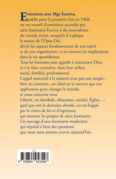 Entretiens avec Mgr Escriva