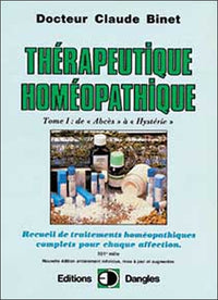 Thérapeutique homéopathique T.1