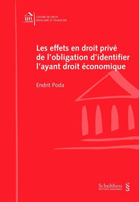 Les effets en droit privé de l'obligation d'identifier l'ayant droit économique