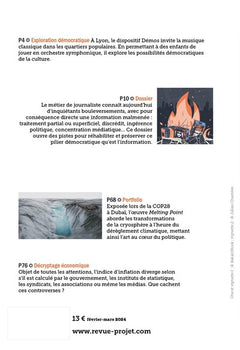 Revue Projet N°398 : Journalisme. Zone démocratique à défendre- février-mars2024