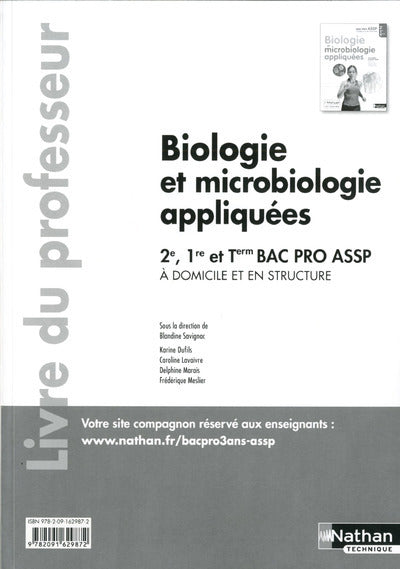 Biologie et microbiologie appliquées - 2e/ 1re/ Term Bac Pro ASSP
