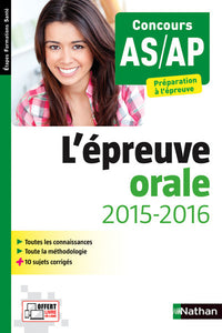 Épreuve orale 2015/2016 AS/AP: Préparation à l'épreuve