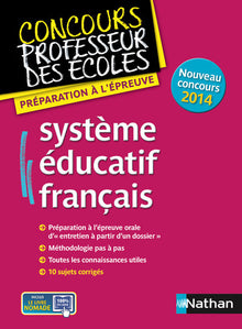Système éducatif français - Épreuve orale Concours professeur des écoles - 2015
