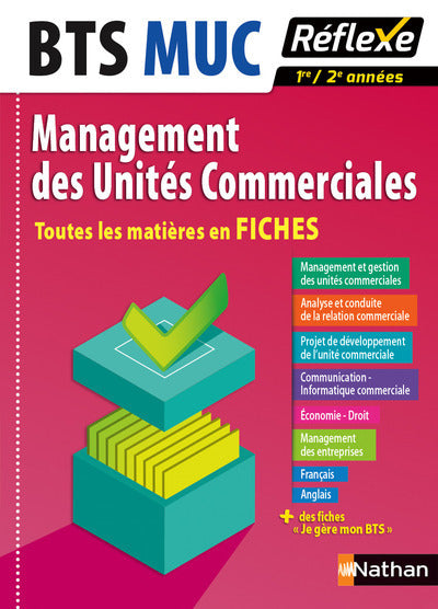 Toutes les matières en FICHES Management des Unités Commerciales - BTS MUC