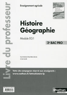 Histoire Géographie - Module EG1 - 2ème BAC PRO Agricole - Professeur 2017