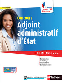 Concours Adjoint administratif d'Etat: Catégorie C