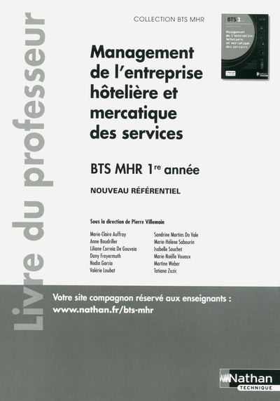 Management de l'entreprise hôtelière et mercatique des services BTS 1re année