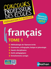 FRANCAIS T01 (CONCOURS PROFESSEUR DES ECOLES) 2013