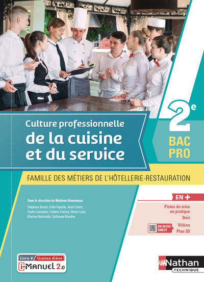 Culture professionnelle de la cuisine et du service