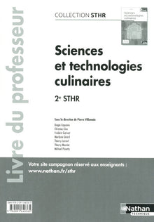 Sciences et technologies culinaires
