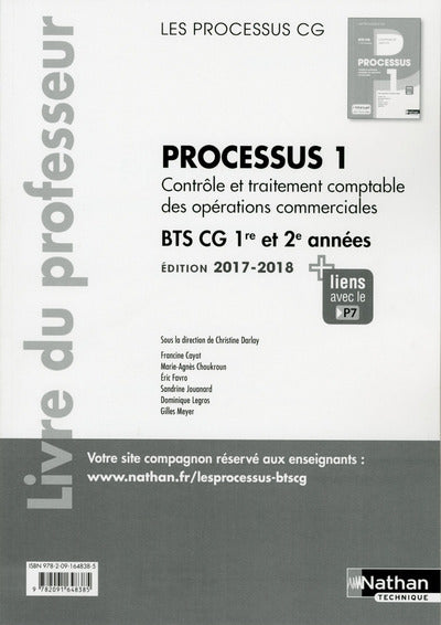 Processus 1 BTS CG 1ère et 2ème années