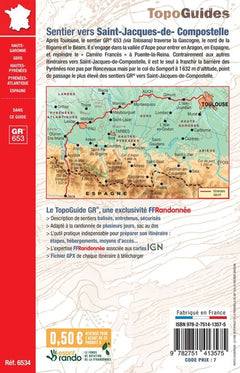 Sentier vers Saint-Jacques-de-Compostelle - Toulouse - Jaca