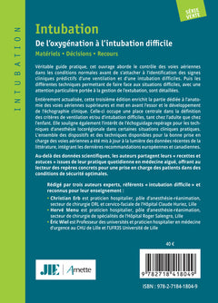 Intubation. De l'oxygénation à l'intubation difficile (3e édition)