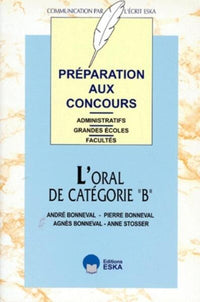 Oral de catégorie B