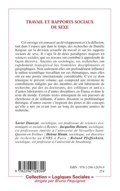 Travail et rapports sociaux de sexe