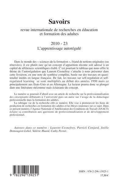 L'apprentissage autorégulé