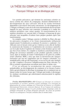 La thèse du complot contre l'Afrique