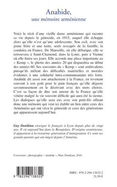 Anahide, une mémoire arménienne