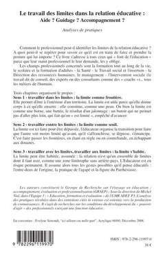 Le travail des limites dans la relation éducative: