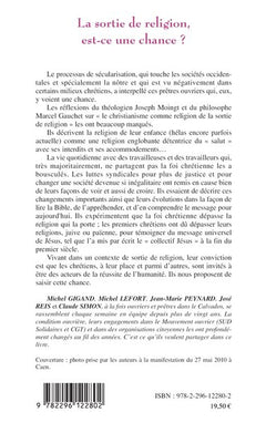 La sortie de religion est-ce une chance?
