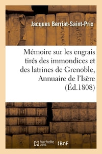 Mémoire sur les engrais tirés des immondices et des latrines de Grenoble inséré