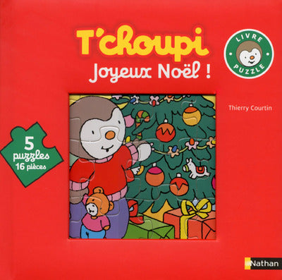 Le livre-puzzle de T'choupi: Joyeux Noël !