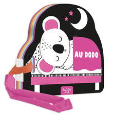 Mon premier livre poussette en noir et blanc - Au dodo