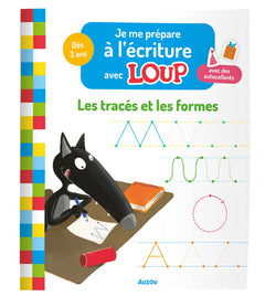 Je me prépare à l'écriture avec Loup - Les traces et les formes