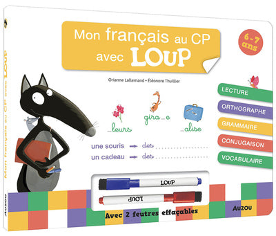 Mon français au CP avec Loup - Livre-ardoise