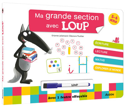 Ma grande section avec Loup - Livre-Ardoise NED