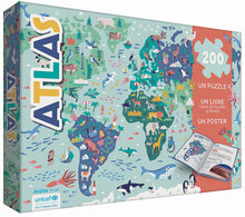 Atlas : Un puzzle - un livre - un poster