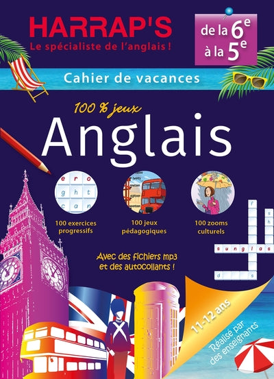 Harrap's cahier de vacances anglais de la 6ème vers la 5ème