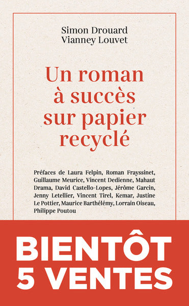Un roman à succès sur papier recyclé