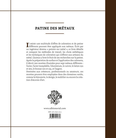 Patine des métaux : bijouterie et créations métalliques