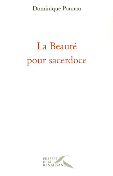 La Beauté pour sacerdoce