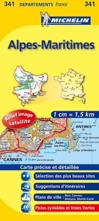 Carte départementale Alpes-Maritimes