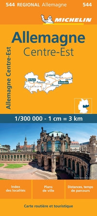 Carte Régionale Allemagne Centre-Est