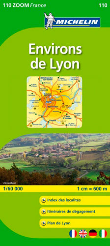 Carte ZOOM Environs de Lyon