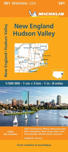 Carte Régionale New England, Hudson Valley
