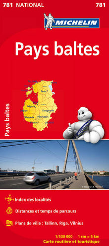 Carte Nationale Pays Baltes / Baltische Landen