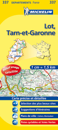 Carte départements Lot, Tarn-et-Garonne